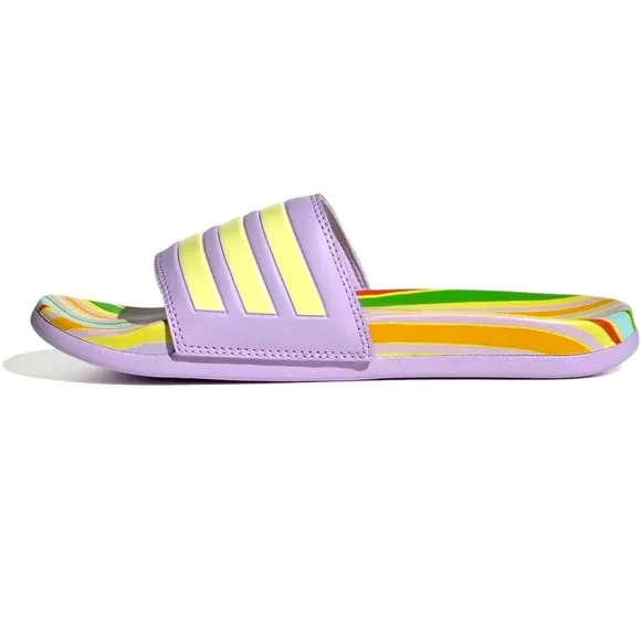 💚🌼NWT NO BOX Adidas Women's Adilette Comfort Sandals 11 Purple Slide