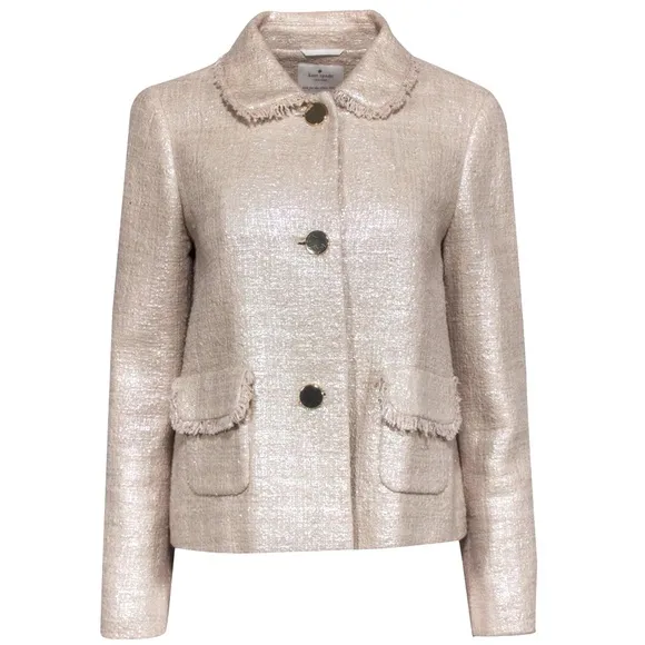 NWT RARE Kate Spade Aurora Borealis Vegas Collection Iridescent Tweed Jacket
