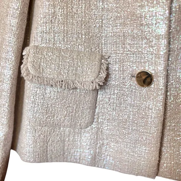 NWT RARE Kate Spade Aurora Borealis Vegas Collection Iridescent Tweed Jacket