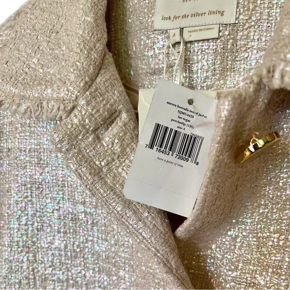 NWT RARE Kate Spade Aurora Borealis Vegas Collection Iridescent Tweed Jacket