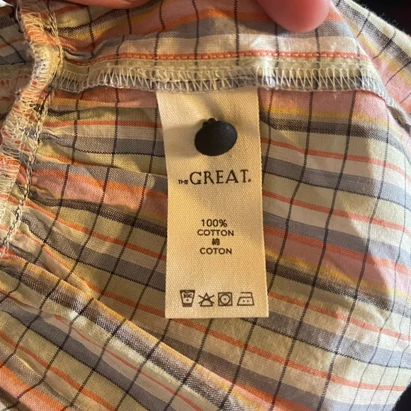 NWT The Great The Wish Well Dress In Pastel Plaid