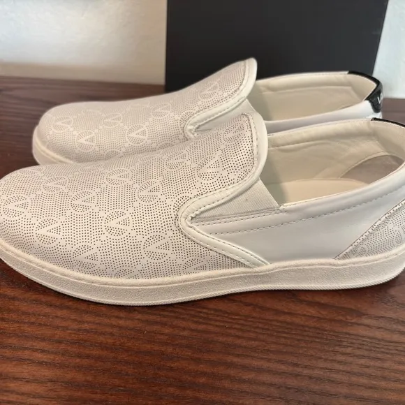 NWT VALENTINO BY MARIO VALENTINOAdriel Monogram Leather Slip On Sneakers