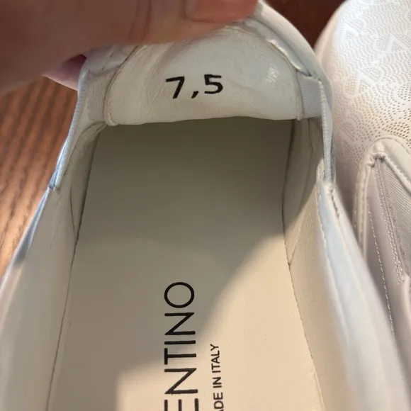 NWT VALENTINO BY MARIO VALENTINOAdriel Monogram Leather Slip On Sneakers