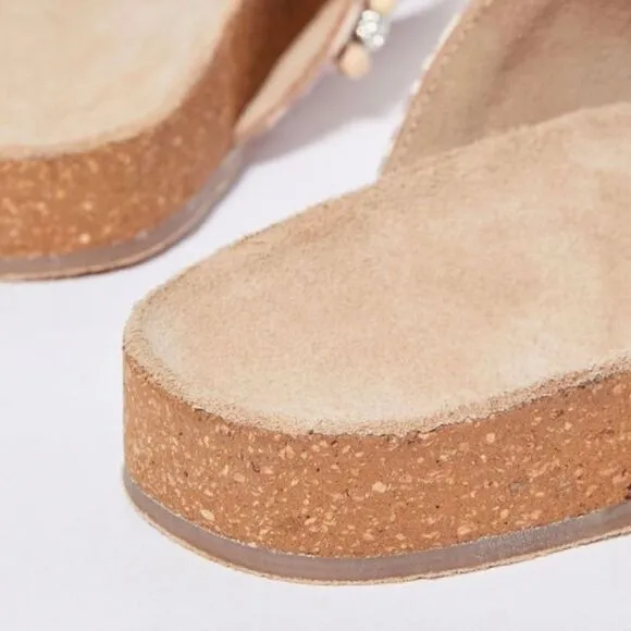 NWT Anthropologie Marnie Embellished Slide Sandals