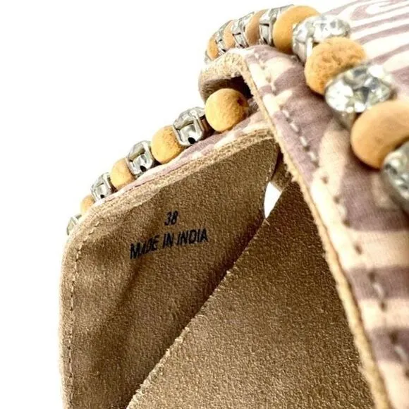 NWT Anthropologie Marnie Embellished Slide Sandals