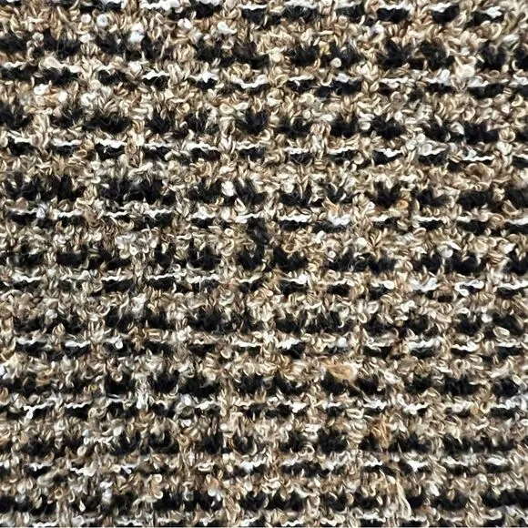 NWT J.Jill Butterscotch Brown Stretch Knit Tweed Sleeveless Dress | Size S