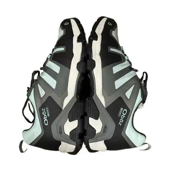 Oboz Arete Low B-Dry Waterproof Hiker Women's US 10.5 Mint/Black 42502 Sneakers