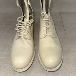 Officine Creative Beige Ankle Boots with Lace-Up Design