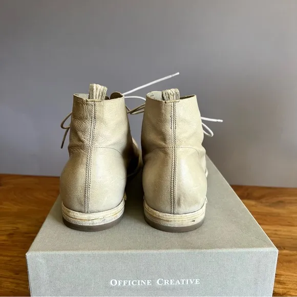 Officine Creative Grey Leather Laine Boots - orig $645! Worn twice.