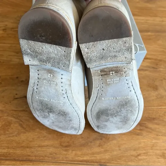 Officine Creative Grey Leather Laine Boots - orig $645! Worn twice.