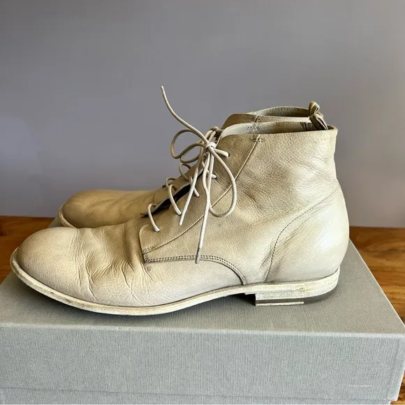 Officine Creative Grey Leather Laine Boots - orig $645! Worn twice.