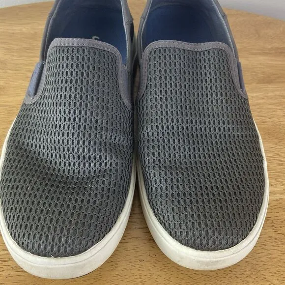 Olukai Lae ahi Slip On Sneakers Men's Size 8.5 Gray Mesh Shoes Breathable