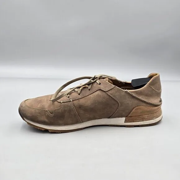 Olukai Men's Size 10 M US VGC Huaka'i li Brown Leather Lace Up Sneakers Shoes