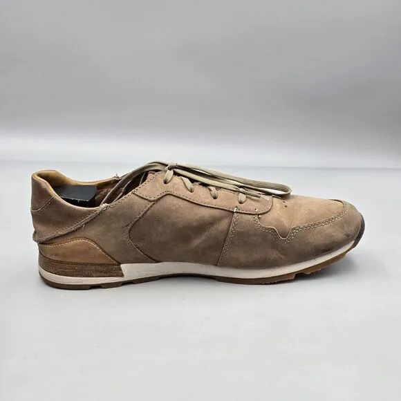 Olukai Men's Size 10 M US VGC Huaka'i li Brown Leather Lace Up Sneakers Shoes