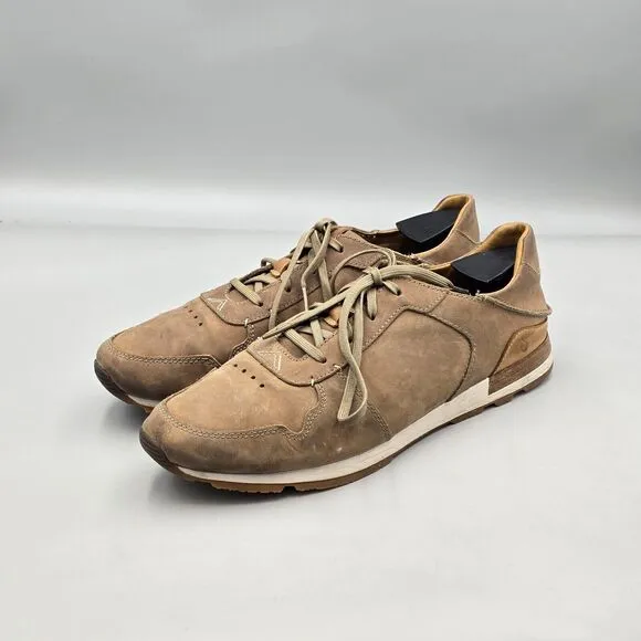 Olukai Men's Size 10 M US VGC Huaka'i li Brown Leather Lace Up Sneakers Shoes