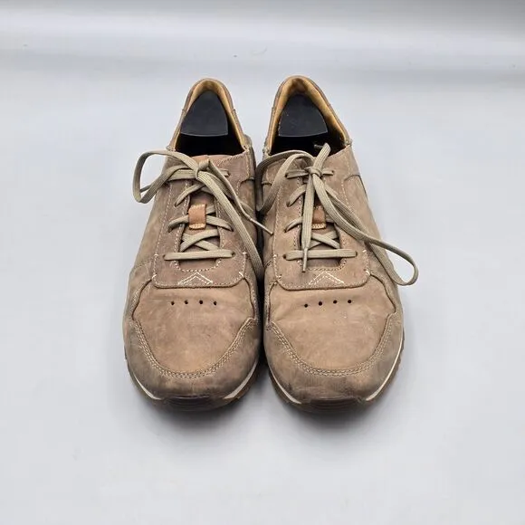 Olukai Men's Size 10 M US VGC Huaka'i li Brown Leather Lace Up Sneakers Shoes