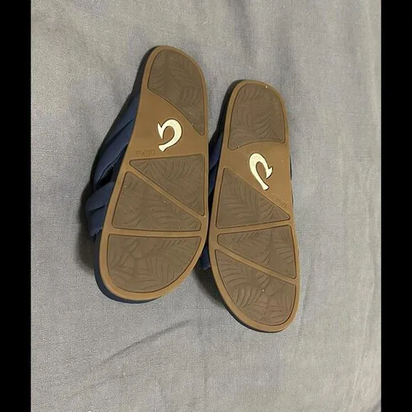 Olukai‎ W11/M9.5 Blue Cross Slides