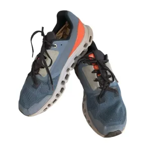 On Running Cloudstratus Stylish Blue and Orange Athletic Sneakers Hiking Outdoor