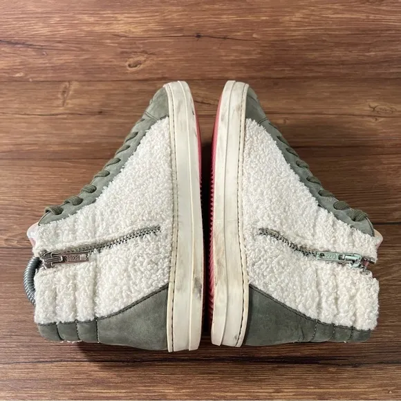 P448 Skate Wad Leather Fleece High Top Sneakers Shoes Women’s Size 8 (38)