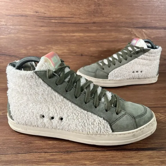 P448 Skate Wad Leather Fleece High Top Sneakers Shoes Women’s Size 8 (38)