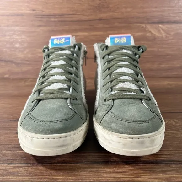 P448 Skate Wad Leather Fleece High Top Sneakers Shoes Women’s Size 8 (38)