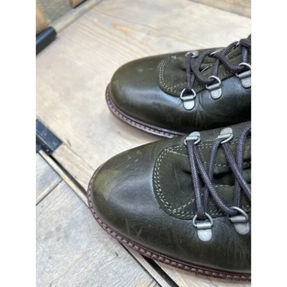 Pajar 1963 Mens US10-10.5 EU43 Olive Lace Up Boots Leather