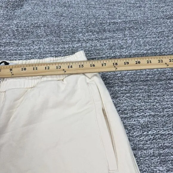 Palace Skateboards London Flight Pocket Joggers Men Large Cream Zip Athletic NWT