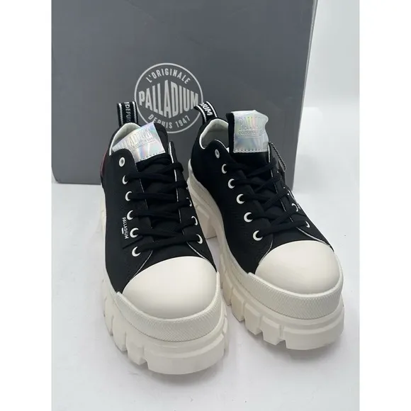 Palladium Women's Revolt LO TX Black  Size US 9M Platform Shoe 97243- 016-M  NIB