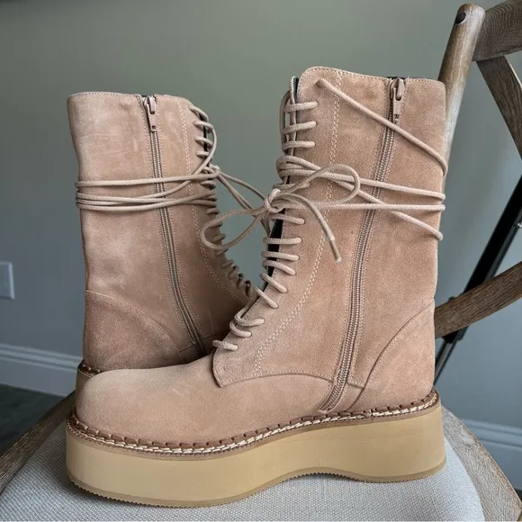 Paloma Barcelo Dorotea Lace-Up Platform Boots