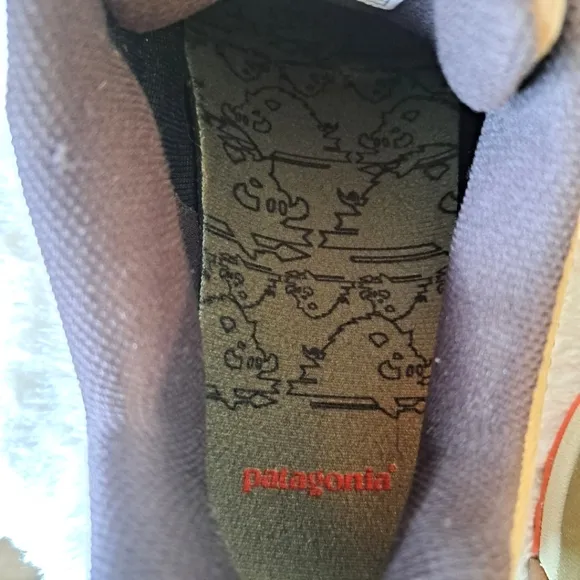 Patagonia Boaris Wildwood Trail Shoes Hiking Sneakers Olive Men's Size 10 EUC