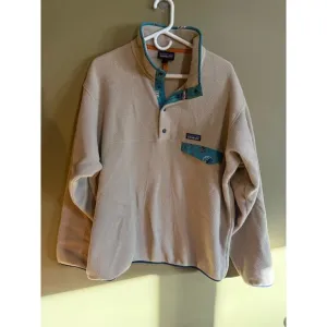 Patagonia - Snap-T Nylon-Trimmed Synchilla Fleece Pullover - Cream Mens L