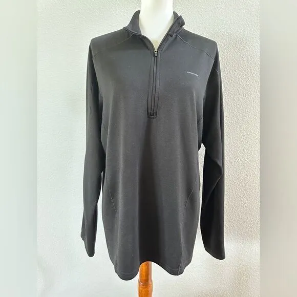Patagonia capilene 3 midweight black zip neck shirt men’s Sz L