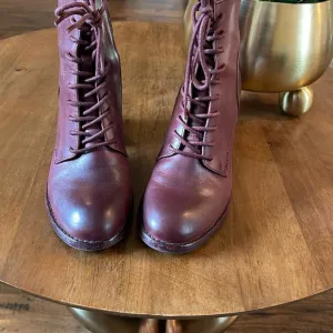 Patricia Nash Purple Lace Up Boots