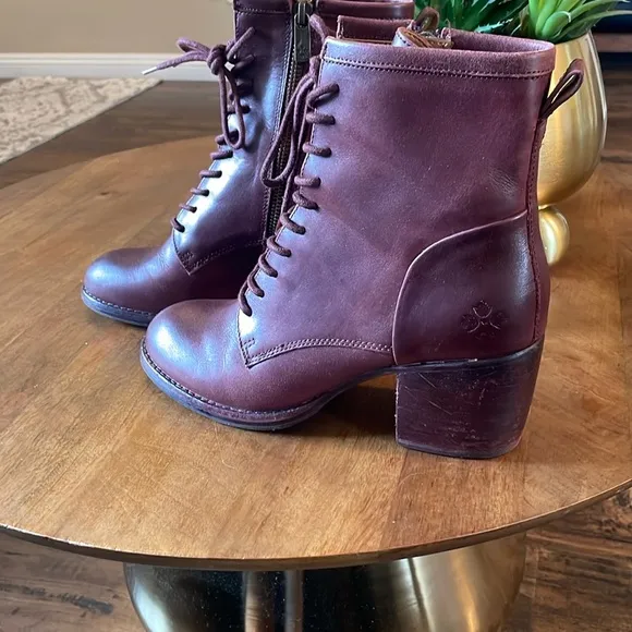 Patricia Nash Purple Lace Up Boots
