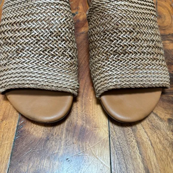 Paul Green Helena Slingback Flats Cuoio Sisal Woven Natural 9.5