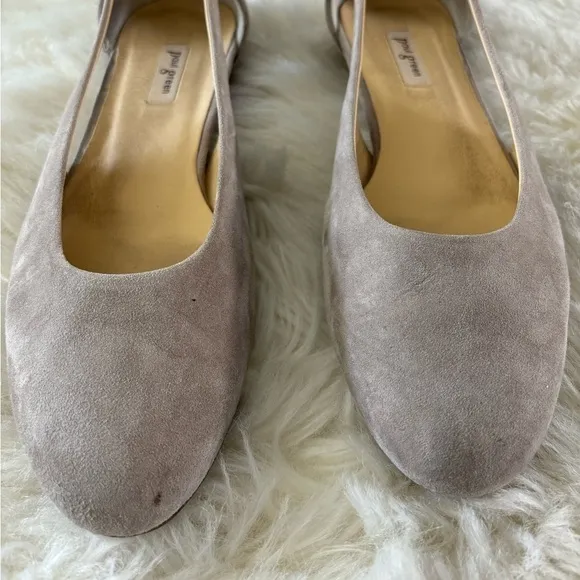 Paul Green Maureen Suede Leather Cutout Ballet Flats Shoes