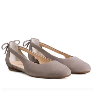 Paul Green Maureen Suede Leather Cutout Ballet Flats Shoes