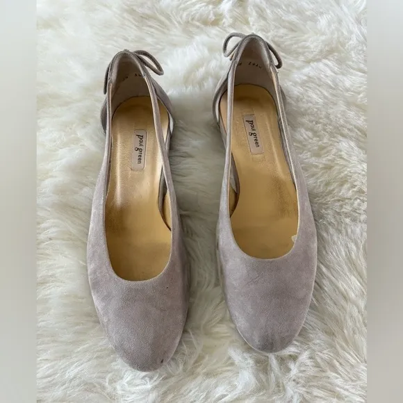 Paul Green Maureen Suede Leather Cutout Ballet Flats Shoes