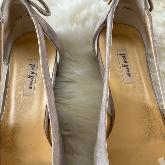 Paul Green Maureen Suede Leather Cutout Ballet Flats Shoes