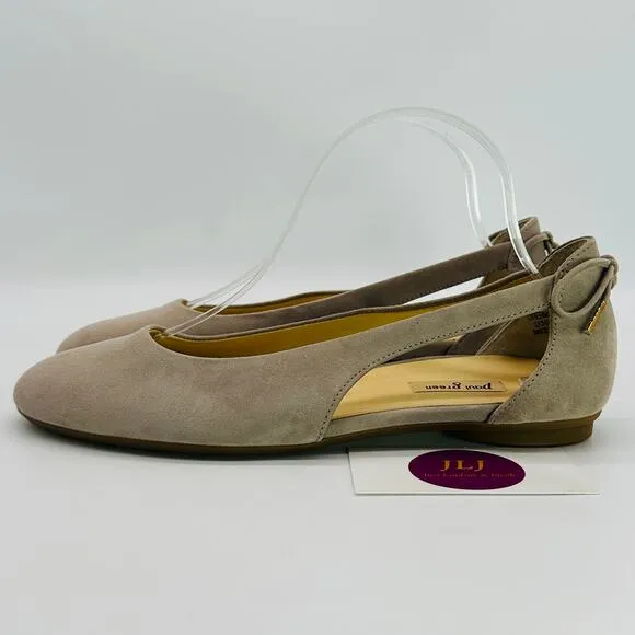 Paul Green Women's Maureen Rosewood Suede Slip On Ballet Flats Size 5.5 UK/ 8 US