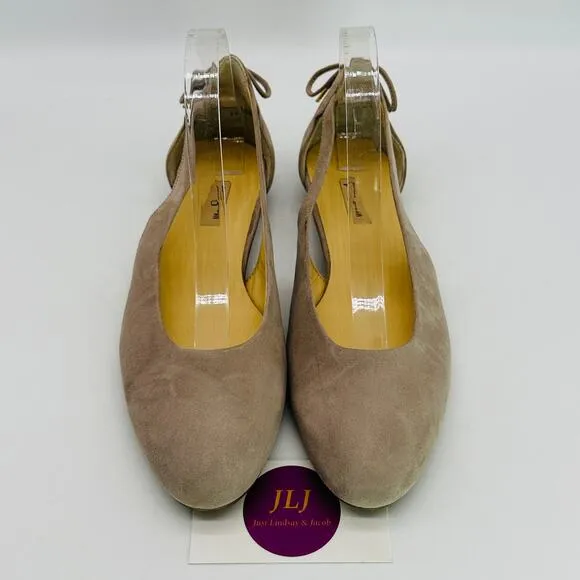 Paul Green Women's Maureen Rosewood Suede Slip On Ballet Flats Size 5.5 UK/ 8 US