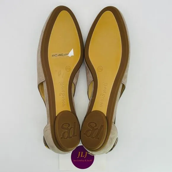 Paul Green Women's Maureen Rosewood Suede Slip On Ballet Flats Size 5.5 UK/ 8 US