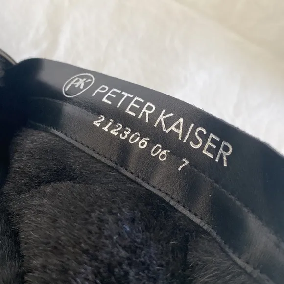 Peter Kaiser Leather Lace Up Ankle Boots Silver Gray