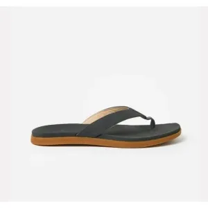 PETER MILLAR Hyperlight Slide Nubuck Leather Flip Flop Sandals Gray Mens US 9