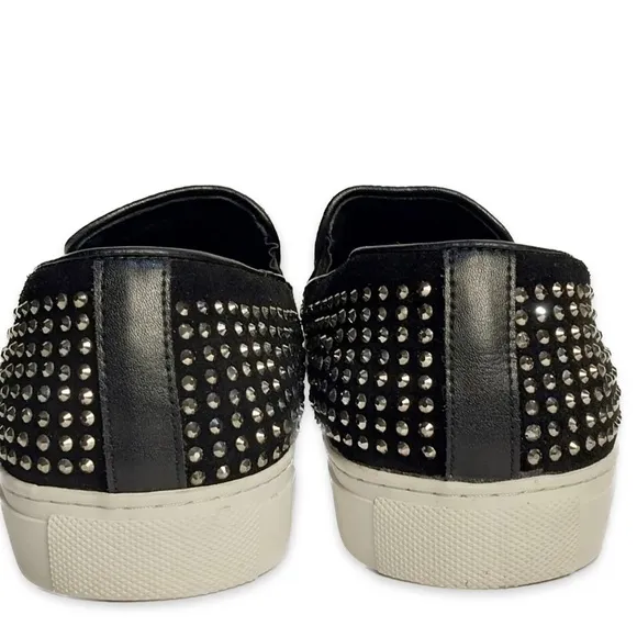 Philipp Plein Fight Club Black Studded Men's Slip-on Loafers Shoes Euro 43