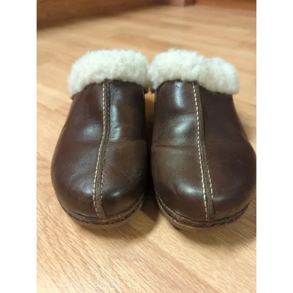 Pikolinos Granada W0W 3588C2 Olmo Clog Slide  Womens 37 Brown Fleece Lined