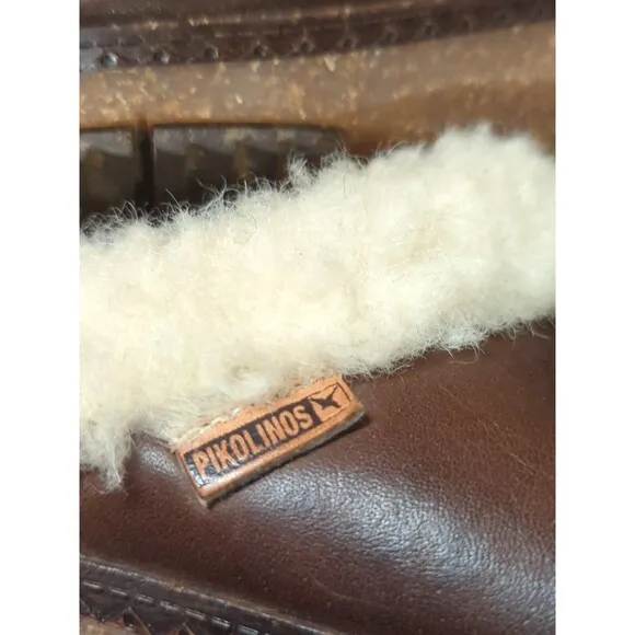 Pikolinos Granada W0W 3588C2 Olmo Clog Slide  Womens 37 Brown Fleece Lined