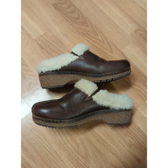 Pikolinos Granada W0W 3588C2 Olmo Clog Slide  Womens 37 Brown Fleece Lined