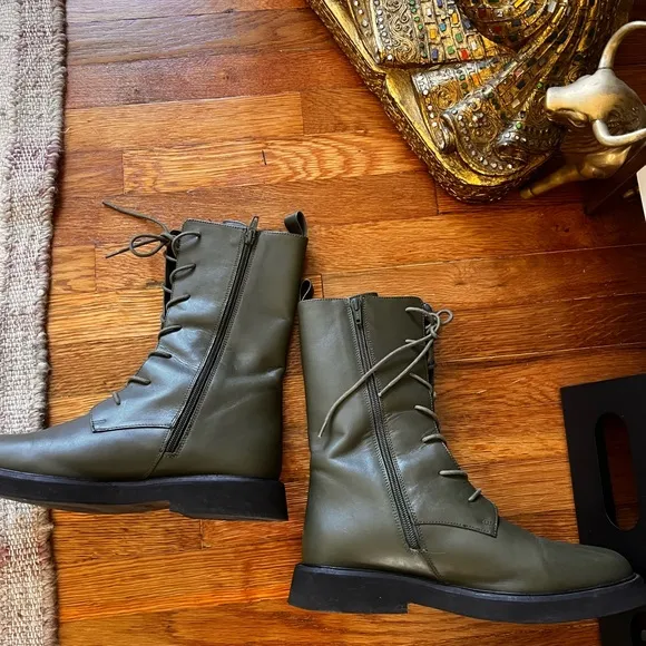 Pilcro Lace-Up Stompy Boots