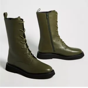 Pilcro Lace-Up Stompy Boots